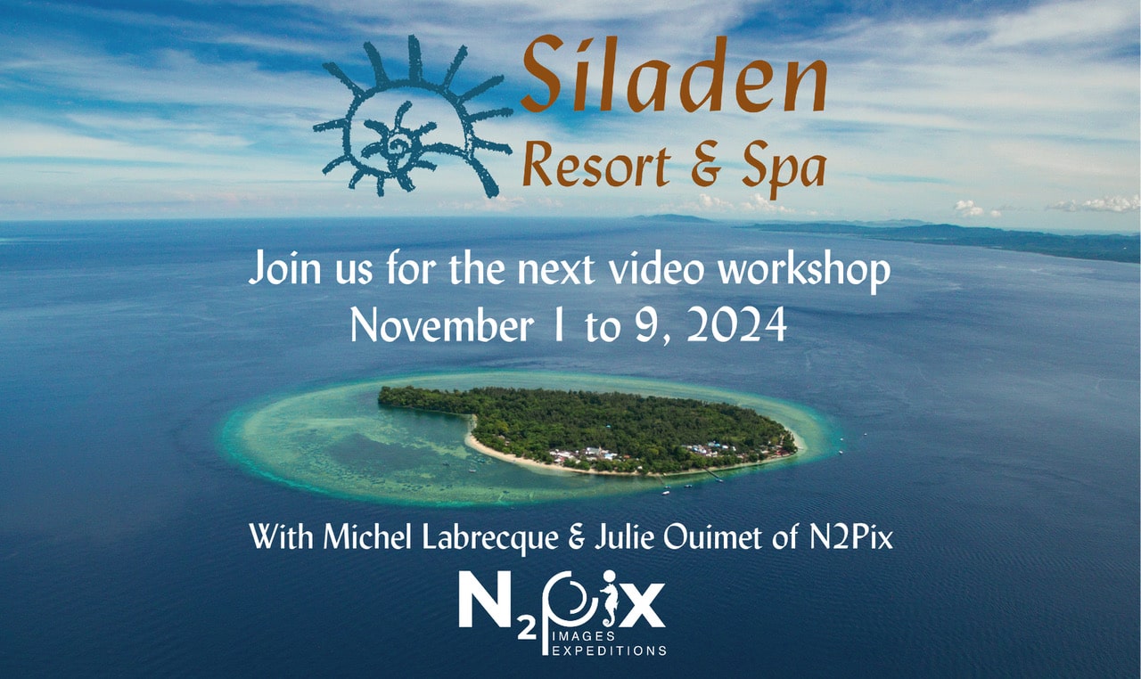 Underwater videography workshop with julie ouimet & Michel Labreque of N2PIX